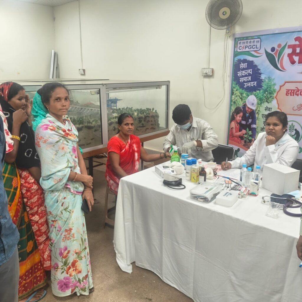 सेवा संकल्प अभियान के तहत बांगो जल विद्युत संयंत्र में स्वास्थ्य जांच एवं जागरूकता शिविर